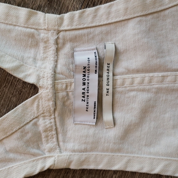 Zara Woman Premium Denim The Dungaree Overalls - Picture 6 of 9